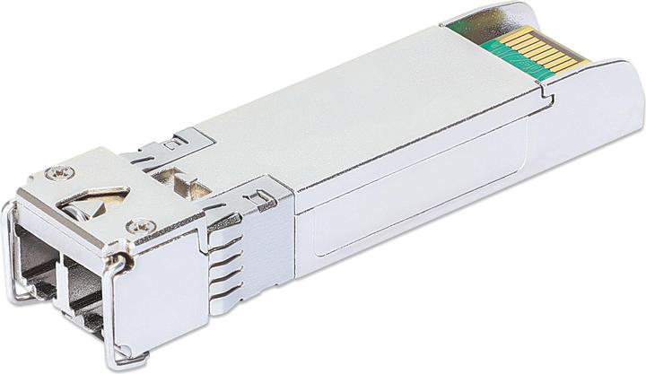 Actual product image Intellinet 10 Gigabit SFP+ Mini-GBIC Transceiver for Fiber Optic Cable 10GBase-SR LC Multimode Port