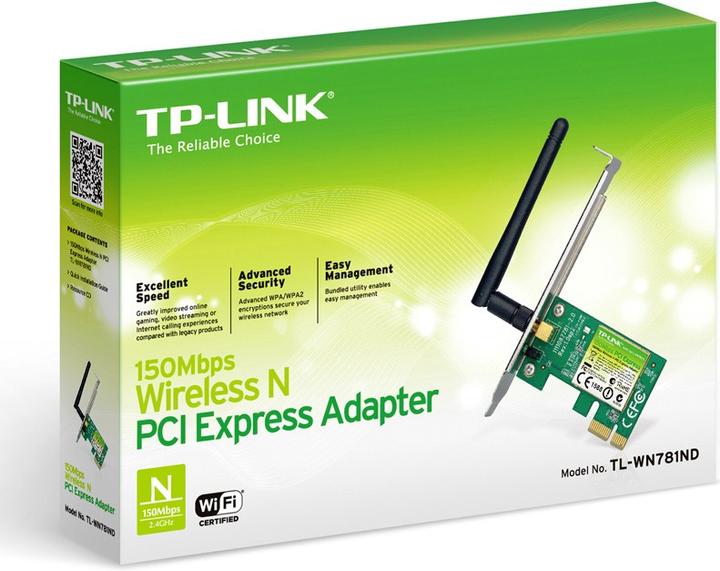 Produktbild TP-Link TL-WN781ND, Wireless N PCI-E Adapter (Mini PCI Express)