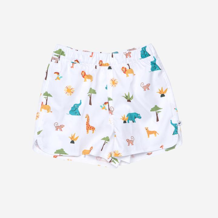 Nabaiji Schwimmshorts Baby/Kinder - Allwild weiss