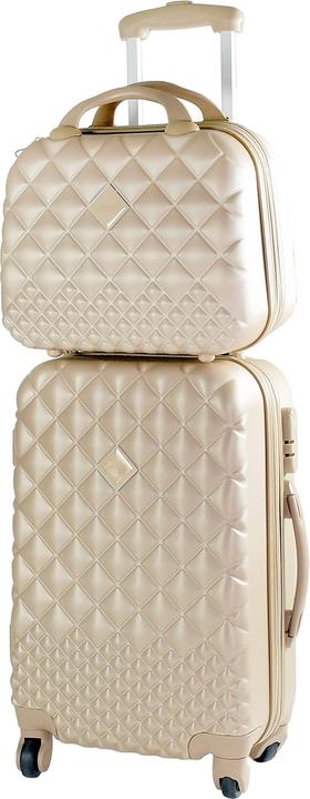 Image du produit Camomilla Set de bagages, 40L+15L, or (40 l, Bagage à main (jusqu'à 50l))