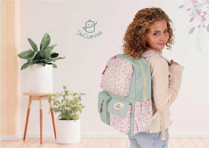 Produktbild DeCuevas Schulrucksack Bunt Blomster 40 x 18 x 30 cm