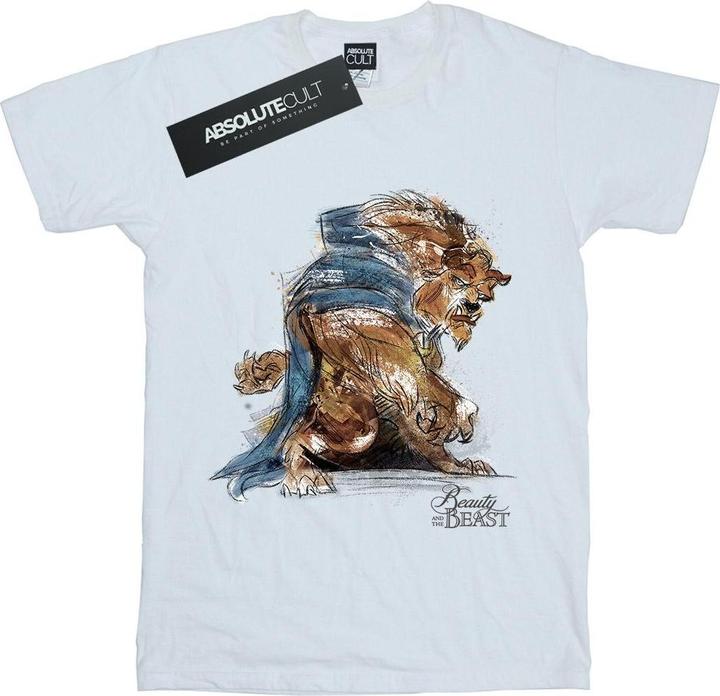 Immagine prodotto Disney Beauty And The Beast Beast Sketch Maglietta Ampia Donna (XL)