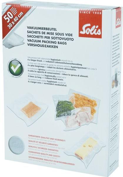 Produktbild Solis Vakuumierbeutel 30 x 40 cm (50x) (50 x)