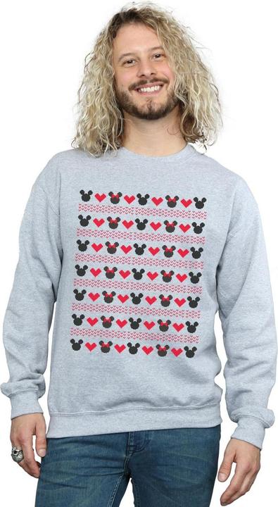Produktbild Disney Mickey And Minnie Christmas Hearts Sweatshirt (XL)