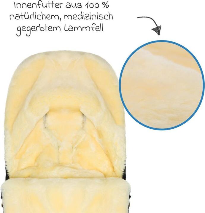 Image du produit Fillikid Fusssäcke für Kinderwagen & Buggys Lammwoll-Fusssack Makalu Wool für Buggy, Sport-