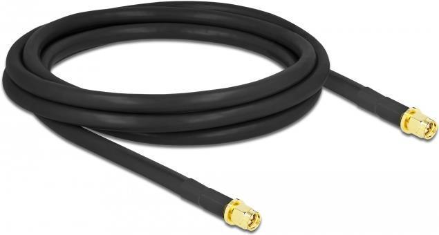 Delock Antenna cable SMA male to SMA male LMR/CFD300 2 m low loss (0.31 dB, Antenna cable)