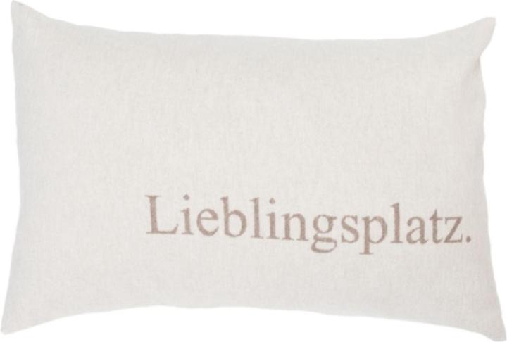 Actual product image David Fussenegger Pillowcase Silveretta favorite place 40 x 60 cm, smoke (40 x 60 cm)