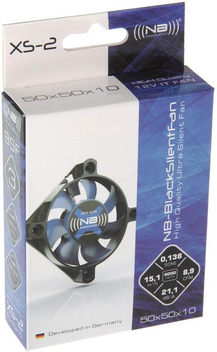 Actual product image Noiseblocker NB-BlacksilentFan XS-2 (50 mm, 1 x)