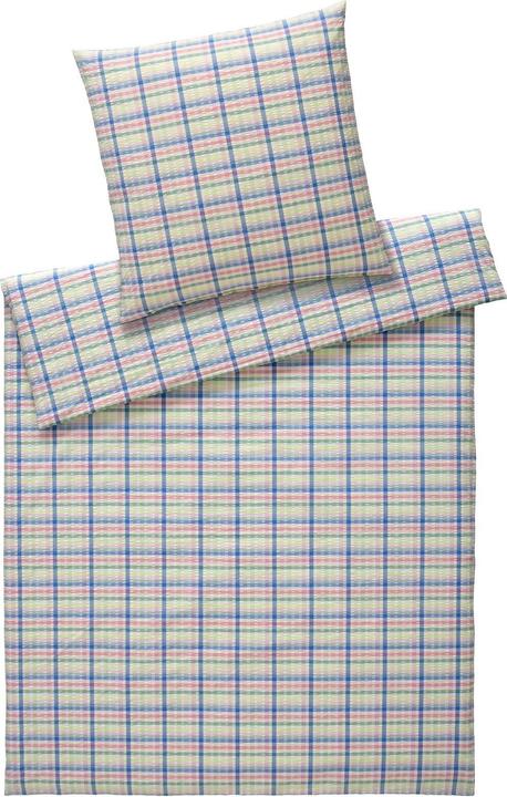 Produktbild Elegante Web-Seersucker Bettwäsche Gudhjem kiwi (Bettwäsche Set, 155x220 cm + 80x80 cm)