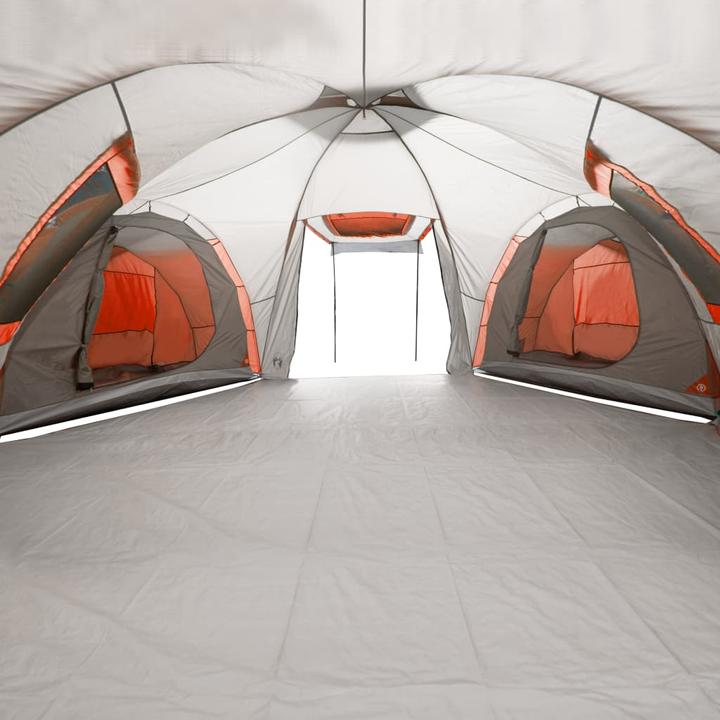 Image du produit VidaXL Tente de camping 12 personnes & orange 840 x 720 x 200 cm 185T Taft (Tente igloo, 24.50 kg, 9+ personnes)