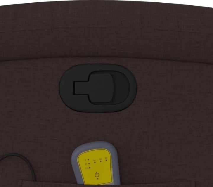 Produktbild VidaXL Massagesessel Dunkelbraun Stoff,Farbe: Dunkelbraun,Material