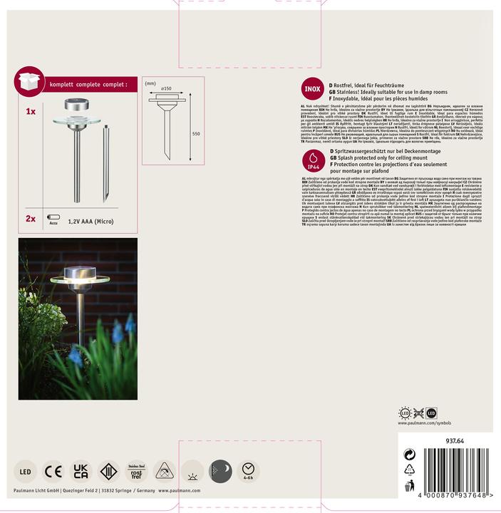 Actual product image Paulmann Solar skewer Ufo (5 lm, IP44)