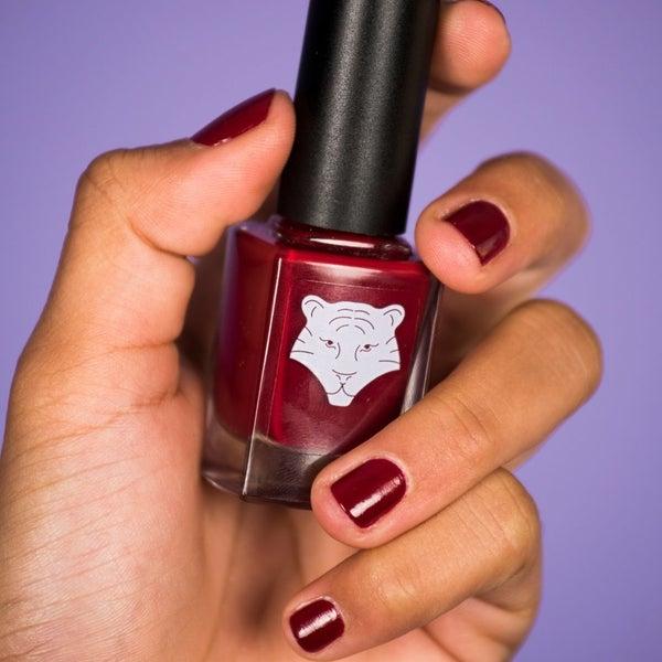 Actual product image All Tigers Nail Lacquer - Vernis 207 BURGUNDY RED (207 Bordeaux, Colour paint)