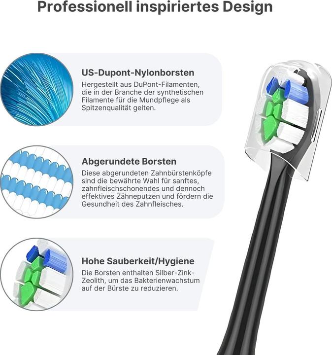 Produktbild Hermex Alternativer Zahnbürstenkopf zu Philips Sonicare W2 Schallzahnbürste (8 x)