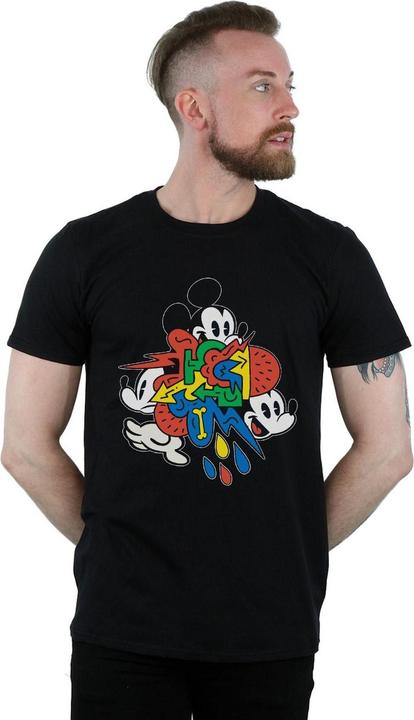 Actual product image Disney Mens Mickey Mouse Vintage Arrows T-Shirt (XL)