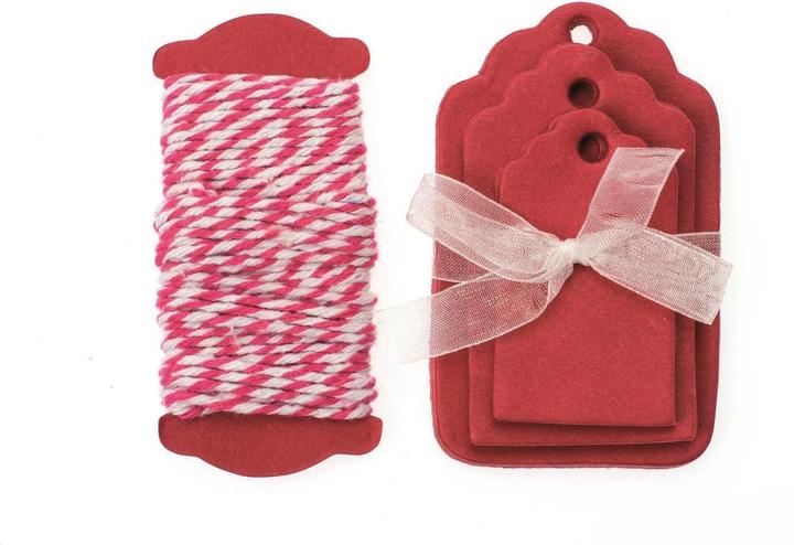 Immagine prodotto Glorex Ciondolo di carta con corda (Borsa da regalo, 15 x)