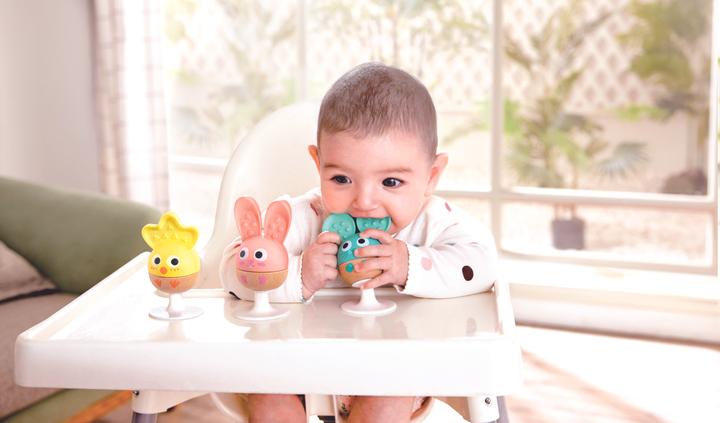 Produktbild Hape Cheery Critter Rattle Trio
