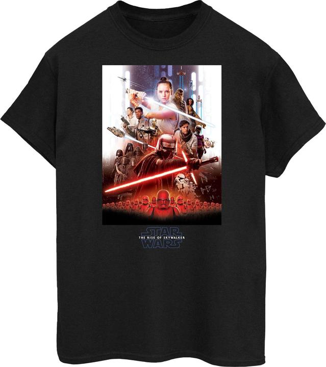Actual product image Star Wars Womens/Ladies The Rise Of Skywalker Poster Cotton Boyfriend T-Shirt (L)