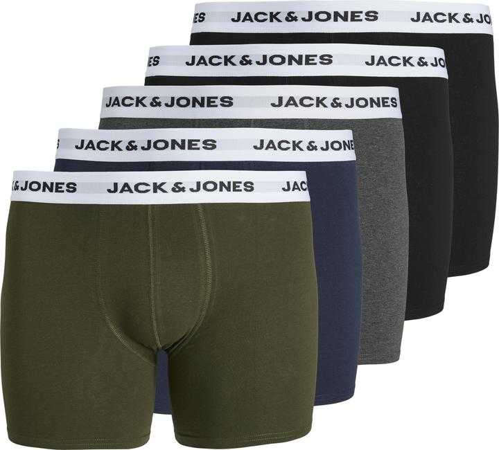 Jack & Jones Jacbasic White Wb Trunks 5 Pack Noos Pls