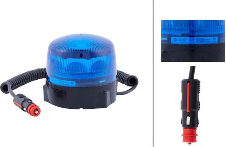 Image du produit Hella 2RL 010 979-121 Gyrophare Rota LED, fixation magnétique, 12/24V