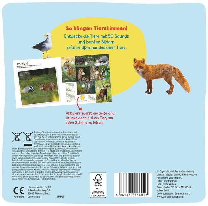 Immagine prodotto Il mio grande libro sonoro - Come suonano gli animali (Tedesco)