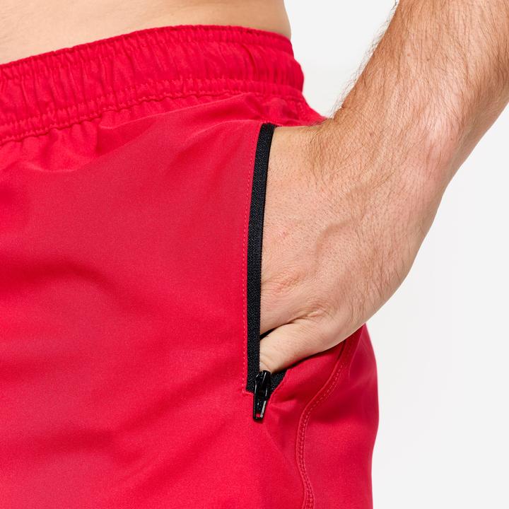 Produktbild Domyos Shorts Herren atmungsaktiv Reissverschlusstaschen - rot (S)