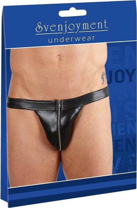 Immagine prodotto Svenjoyment Slip Wetlook con zip (XL)