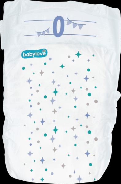 Actual product image dm babylove Premium-Windeln (Size 0, Pack, 24 Piece)
