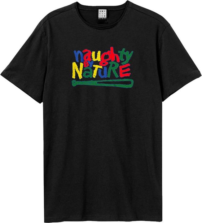 Amplified Buntes Naughty By Nature Logo TShirt