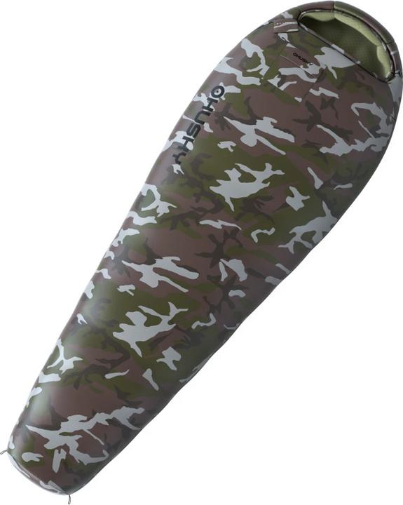 Husky Sac de couchage momie Army 2024 -17°C - 220 cm - vert camouflage (220 cm)