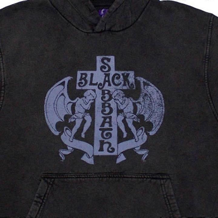 Actual product image Black Sabbath Unisex Adult Angels Stone Wash Pullover Hoodie (XL)
