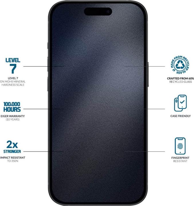 Produktbild Eiger Clear Edge (1 Stück, Apple iPhone 16 Pro)