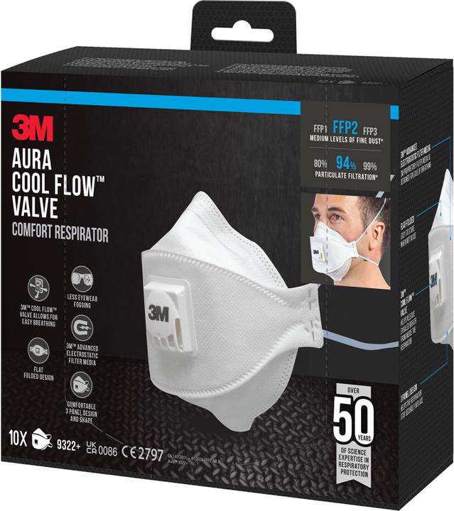 Image du produit 3M Aura 9322+ (FFP2, 10 x)