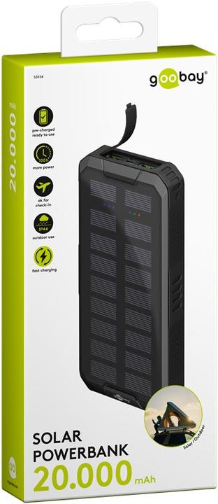 Produktbild Goobay QC/PD Solar (20000 mAh, 18 W, 74 Wh)