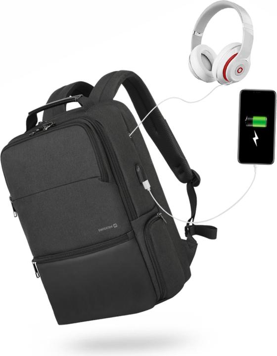 Actual product image Swissten Backpack 15.6 "black