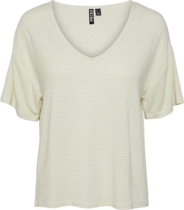 Pieces Pcbillo Oversized Tee Lurex Stripes Noos