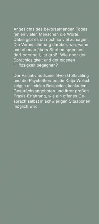 Produktbild Übers Sterben reden (Deutsch, Sven Gottschling, 2019)