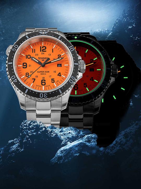 Actual product image Traser P67 SuperSub (Diving watch, 46 mm)
