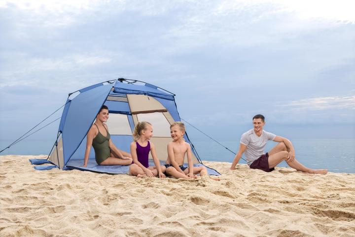 Actual product image Bestway Tent Polyester with Ventilation 107/127x240x125 cm Camping & Beach 68144 (Dome tent, 3.30 kg, 4 persons)