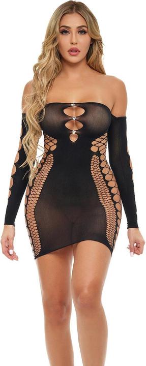 Image du produit Pink Lipstick Lingerie Diamond Drippin Dress One Size Noir (Taille unique)