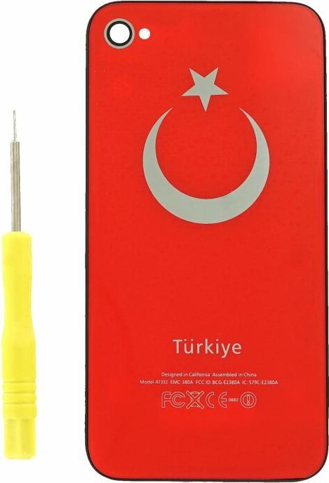 Produktbild OEM Battery cover for iPhone 4s (Türkiye) red (iPhone 4S)
