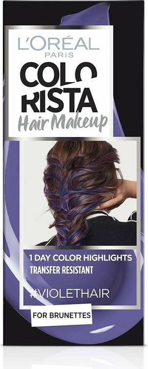 Actual product image L'Oréal Paris L'Oreal Colourista Hair Makeup Temporary Hair Dye Violet