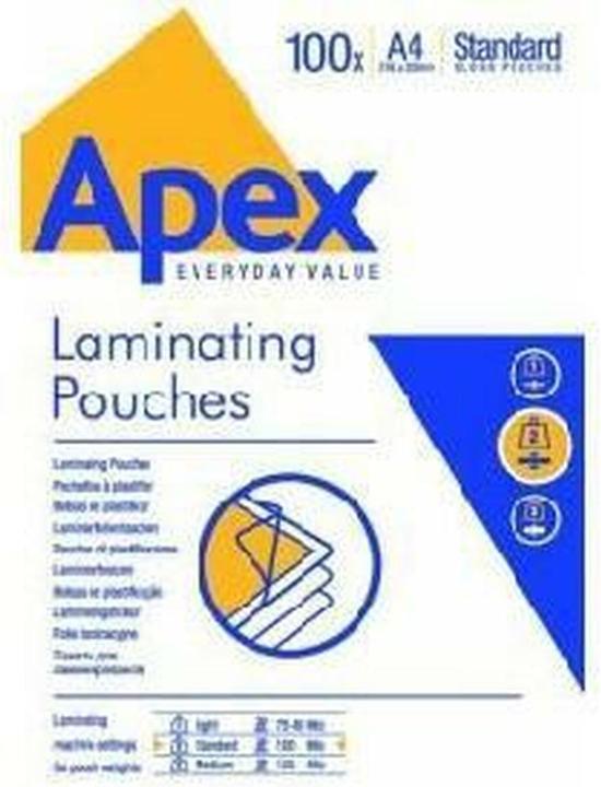 Energie-Label Fellowes Apex Laminierfolie Med Duty (A4, 100 Stück, 125 µm)