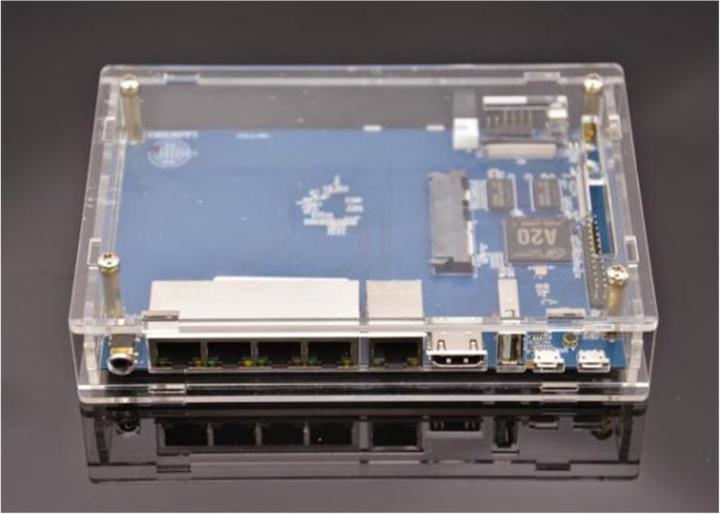 Produktbild Sinovoip BPI-R1 ACRYLIC CASE - Transparentes Acryl-Gehäuse für Banana Pi R1 (Gehäuse)