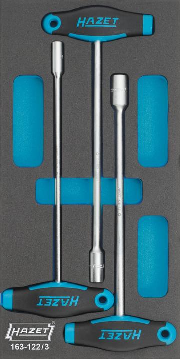 Actual product image HAZET Nut-driver set ∙ with T-handle 163-122/3 ∙ Outside hexagon profile ∙ 8 ∙ 10 ∙ 13 ∙ Number of …