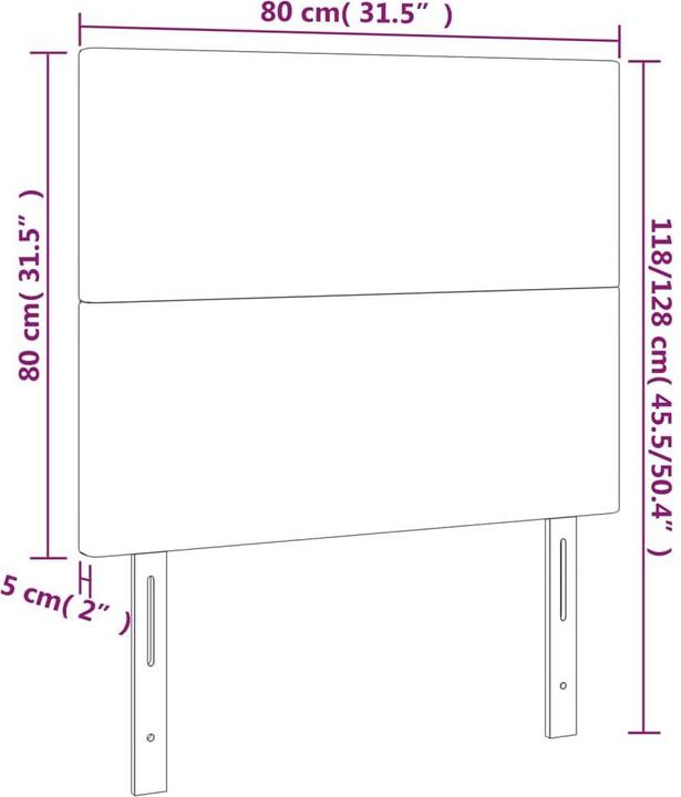 Produktbild VidaXL Templeton (80 x 5 x 128 cm)