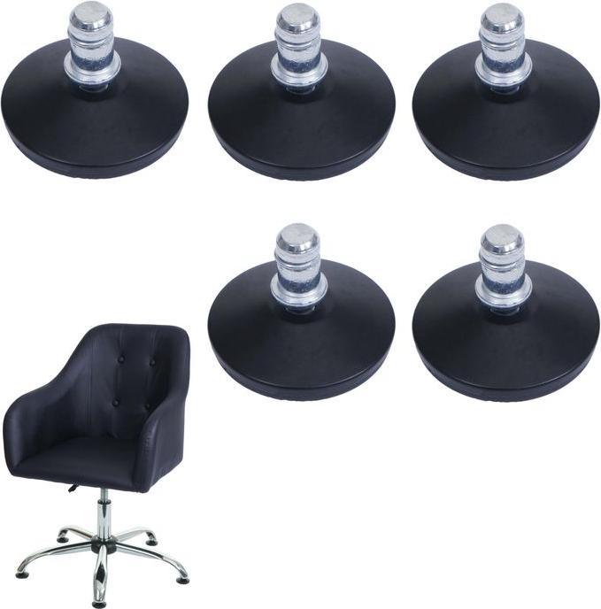 Actual product image Mendler Set of 5 floor glides HWC-K73 instead of castors - firm stand for office chair/dining chair, foot
