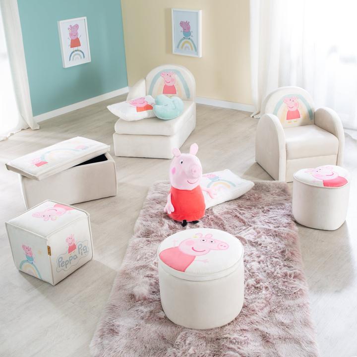 Immagine prodotto Roba Sgabello per bambini a forma di cuore di Peppa Pig (Divano per bambini)
