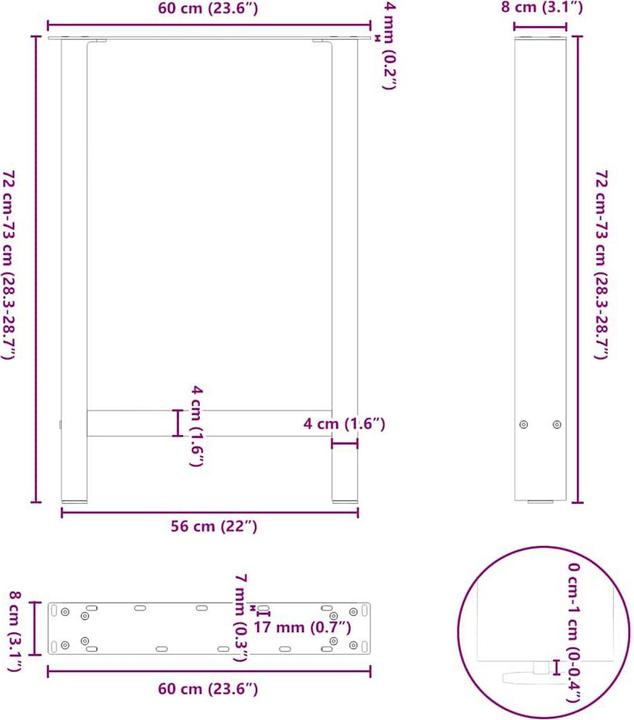 Actual product image VidaXL Osanne