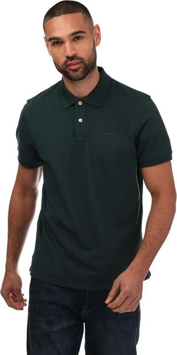 Actual product image GANT Mens Contrast Pique Polo Shirt (S)